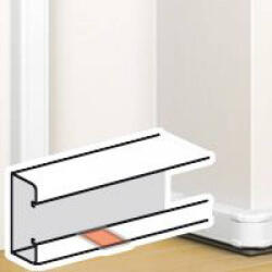 Legrand DLP takaróelem bepattintható kábelcsatornához, 105 x 50 mm, fehér - 75667 (075667)