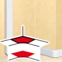 Legrand DLP külső könyök 50 mm mély válaszfalhoz - 10632 (010632)