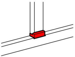 Legrand DLP alu T-elem 65x105/195 85 mm fedélhez - 11253 (011253)
