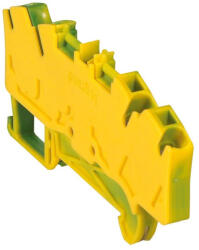 Legrand Viking3 védőföldsorkapocs 4mm2 4 vezetékes, 2-2 be/kimenet fémtalap 1 em. rugós - 37279 (037279)