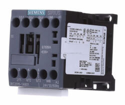 Siemens 3RT2015-1AB01 mágneskapcsoló, 3kW/7A, 24VAC, 1NO, S00, csavaros (3RT20151AB01)