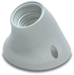 Famatel 178 NORISZ Foglalat ferde E27 talpas fehér műanyag (178)