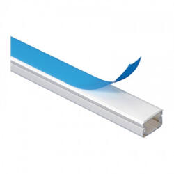 Legrand 648905 DLP mini csatorna 20x12, 5 mm, fedéllel, ragasztócsíkkal, válaszfal nélkül (648905)