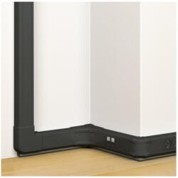 Legrand DLP-S kábelcsatorna 130×50 mm, hajlékony fedéllel, bepattintható 45-ös szerelvényhez, fekete - 75752 (075752)