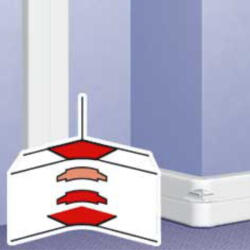 Legrand 10658 DLP belső könyök 65 mm mély 3 részes csatornához (010658)