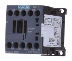 Siemens 3RT2016-1AP02 mágneskapcsoló, 4kW/9A, 230VAC, 1NC, S00, csavaros (3RT20161AP02)