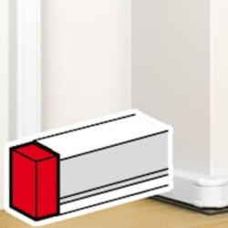 Legrand 75612 DLP végzáró elem bepattintható kábelcsatornához, 105 x 50 mm, fehér (075612)