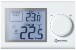 rcool Szobatermosztát digitális, nem programozható, LCD-s, rádiófrekvenciás RCOOL VISION3 RF TSZDIG056 (TSZDIG056)