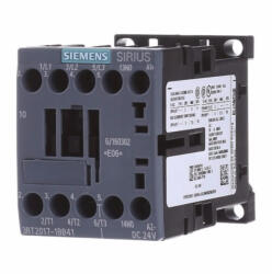 Siemens 3RT2017-1BB41 mágneskapcsoló, 5, 5kW/12A, 24VDC, 1NO, S00, csavaros (3RT20171BB41)