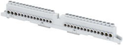 Gewiss Föld-Nulla (PE/N) sín 12modul kiselosztóba 2P 80A 2X(3x16mm2 +11x10mm2) Gewiss GW40412B (MFL32)