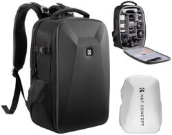 K&F Concept hardshell professzionális kamera hátizsák, 22L, 15.6 laptop zseb, fekete (KF-13-134)