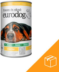 Euro Pet Euro Dog Konzerv Kutyáknak (Csirke) - 24x415 g