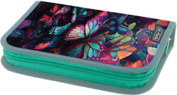 Herlitz Penar neechipat cu 1 fermoar si 2 extensii Herlitz 400198275, Motiv butterfly (400198275) Penar