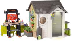 Smoby Căsuța grădinarului Garden House Smoby excepțional de extensibilă cu atelier de lucru (SM810255-H) Casuta pentru copii