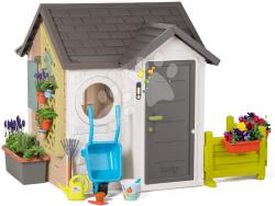 Smoby Căsuța grădinarului cu unelte Garden House Life Smoby excepțional de extensibilă cu ghivece de la 24 de luni (SM810255-K) Casuta pentru copii