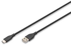 ASSMANN High Speed USB-A 2.0 - USB type-C szilikon kábel 2m (AK-300340-020-S) - officedepot