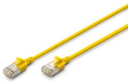 ASSMANN Cat. 6A F/FTP LSZH 2m sárga slim patch kábel (DK-1632-A-020S-Y) - officedepot