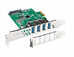 Lanberg Kártya Pci. ex-> Usb 3.1 Gen1 PCE-US3-004 (5901969424539)