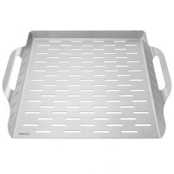Kinghoff Tava pentru gratar Kinghoff KH 1917, 37x31 cm, Otel inoxidabil, Perforata, Margini înalte, Inox (KH 1917)