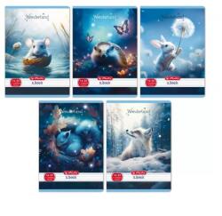 Herlitz Wonderland: Caiet liniat A5, clasa 1, 14-32 - diverse (400200787)