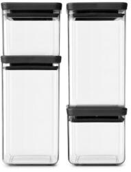 Brabantia Tasty+ befőttes készlet 4 db (2x0, 7L és 2x1, 6L), sötétszürke fedél 1001174 (BR/1001174)