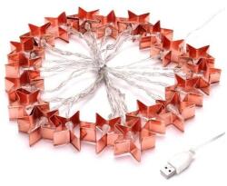 Iris 4616162 Csillag alakú fém/4m/meleg fehér/20db LED-es/USB-s fénydekoráció (MEN-R1-22258)