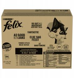 FELIX Purina nedves macskaeledel Felix 120x85g Fantastic Mix Vidéki ízek