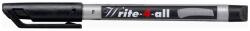FlexOffice Alkoholos marker, 0, 7 mm, kúpos, STABILO "Write-4-all", fekete