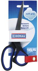 DONAU Irodai Olló Donau Soft Grip Fekete 16, 5 cm (7922301PL-10)