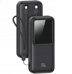USAMS Powerbank 30000mAh Usb-c Lightning PD20W QC3.0 Telefonokhoz Fekete (USA001402)