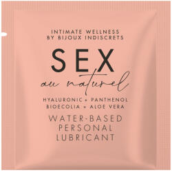Bijoux Indiscrets Sex Au Naturel Hyaluronic + Panthenol + Bioecolia + Aloe Vera Water-Based Personal Lubricant Sachette 2ml