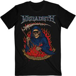 Megadeth Youthanasia Flames Black L Ing (MEGATS44MB03)