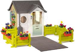 Smoby Házikó kis kertész részére Garden House Smoby kivételesen bővíthető bejárati résszel a kerten keresztül 24 hó-tól (SM810255-B)