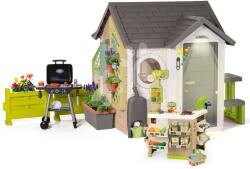 Smoby Házikó kis kertész részére Garden House Smoby kivételesen bővíthető Bio kávézóval és grillezővel a kertben 24 hó-tól (SM810255-F)