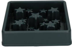 Holland Animal Care Star habzsolásgátló tál (14 x 14 cm, 6 cm magas perem; XS; Fekete)