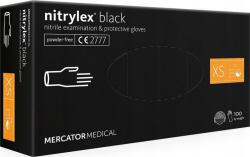 Mercator Medical Egyszer használatos XS védőkesztyű - Fekete (100db) (RD30104001) (RD30104001)