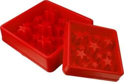 Holland Animal Care Star habzsolásgátló tál (30 x 30 cm, 7.5 cm magas perem; L; Piros)