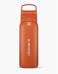 LifeStraw Go 2.0 Acél utazópalack szűrővel narancssárga