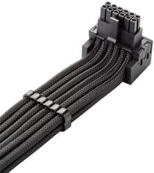 CableMod C-Series Pro csatlakozókábel - B változat, 90°, 16 tűs 4x 8 tűs PCIe-re, fekete (CM-PCSR-16P4-RBN60KK-5PK-R-SS)