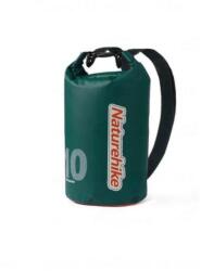 NATUREHIKE Vízálló zsák Waterproof Bag 10L fekete|zöld