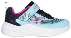 Skechers Microspec Advance aqua gyerekcipő 23 fekete|kék|lila
