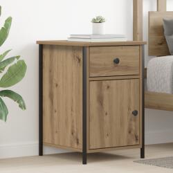 vidaXL Éjjeli szekrények 2 db Kézműves tölgy 40x42x60 cm Szerelt fa (875783)