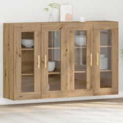 vidaXL Fali Szekrények 2 db Artisan Tölgy 69, 5x34x90 cm Épített Fa (3334306)