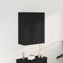 vidaXL Magas szekrény Fekete Tölgy 69, 5x34x90 cm Műgyanta (862950)