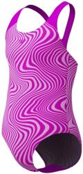 Speedo Digital Allover Splashback gyerek egyrészes úszóruha 5 - 6 EVES rózsaszín