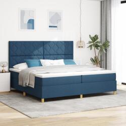 vidaXL Box Spring Ágy Matraccal Kék 200x200 cm Szövet (3339727)