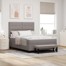 vidaXL box spring ágy matraccal és paddal 140x190 cm szövet (3344069)