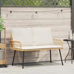 vidaXL Kerti Pad Natúr 114x64x78 cm Polirattan (4108262)