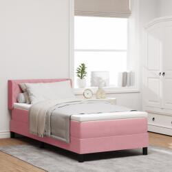 vidaXL Ágykeret Matrac Szürke 90x190 cm Velvet (3341503)