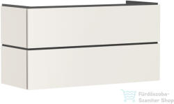 Hansgrohe XILESA E 118x47 cm-es 2 fiókos szekrény, push-open fiókokkal, matt homok 54298780 (54298780)